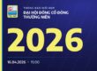 Thông báo mời họp Đại hội đồng cổ đông thường niên năm 2026